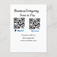 Scannen Sie zu zahlen q oder Code Paypal venmo Füg