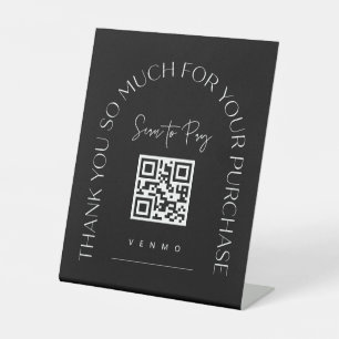 Scannen von QR-Code-Signaturen für Hochzeiten Bar Sockelschild