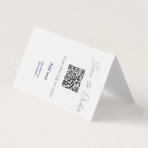 Scannen zum Bestellen QR-Code scannen Website-E-Ma Visitenkarten