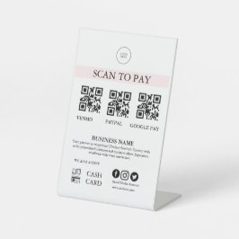 Scannen zum Bezahlen Schild QR-Code Zahlungsschild
