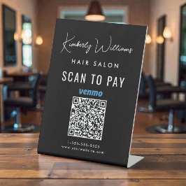 Scannen zur Bezahlung des QR-Codes für Venmo Sockelschild