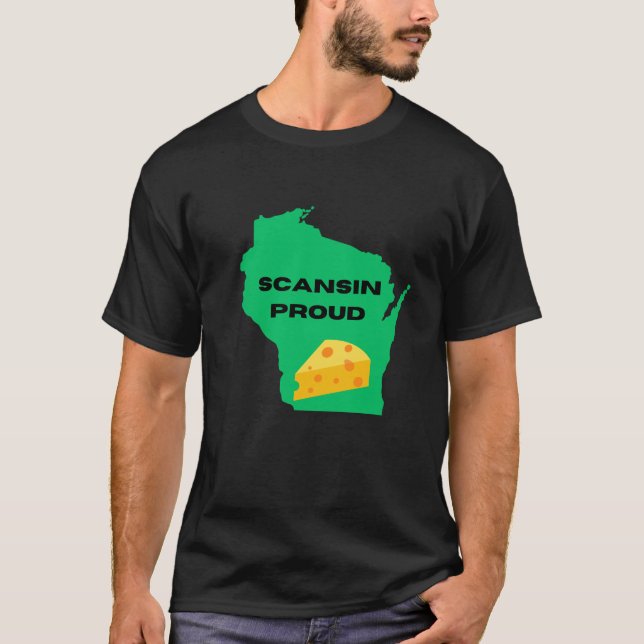 Scansin (Wisconsin) Stolz! T-Shirt (Vorderseite)