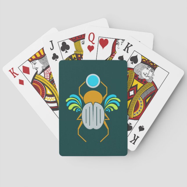 Scarab benutzerdefinierte Spielkarten (Rückseite)