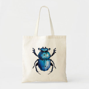 Scarab Käfer Art Blaues Insekt Entomologie Tragetasche