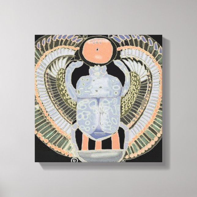 Scarab-Käfer Leinwanddruck (Vorderseite)