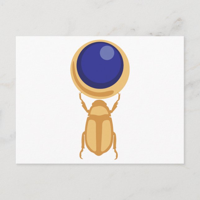 Scarab Käfer Postkarte (Vorderseite)