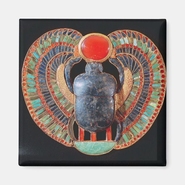 Scarab-Küste, aus dem Grab von Tutankhamun Magnet (Vorne)