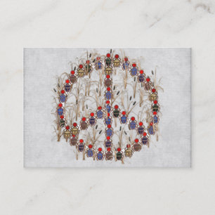 Scarabäus-Friedenszeichen Visitenkarte