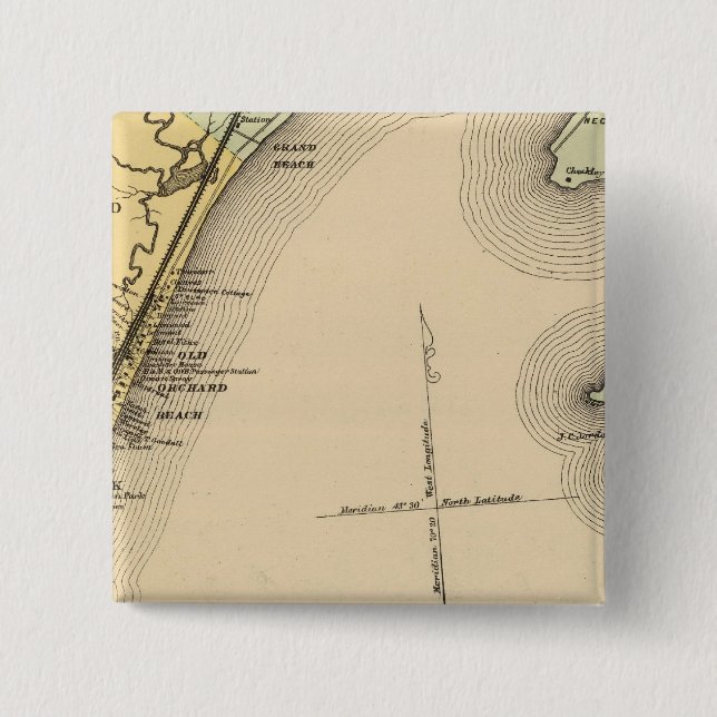 Scarborough, Alter Orchard, Saco, Biddeford Button (Vorderseite)