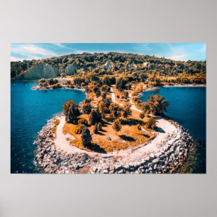 Scarborough Bluffs Kanada stilisiert Poster