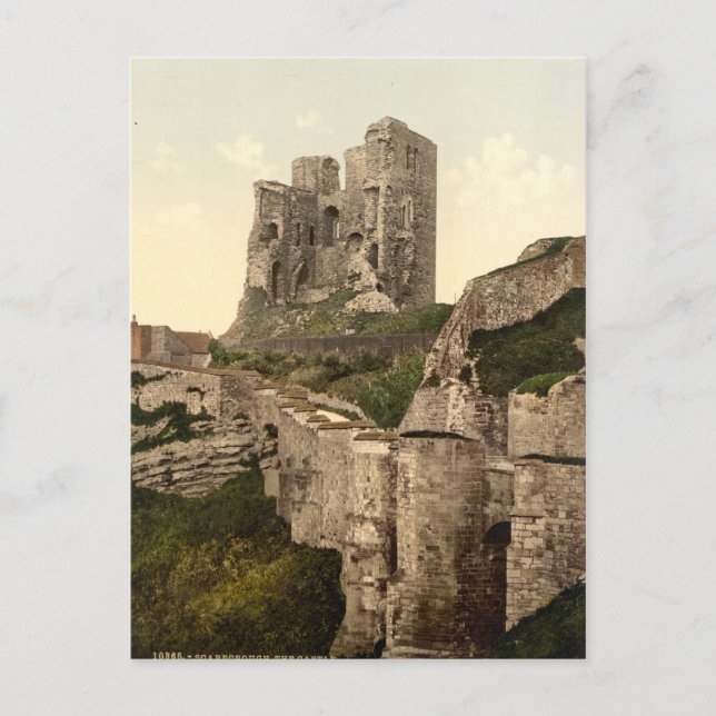 Scarborough Castle, Scarborough, Yorkshire, Verein Postkarte (Vorderseite)