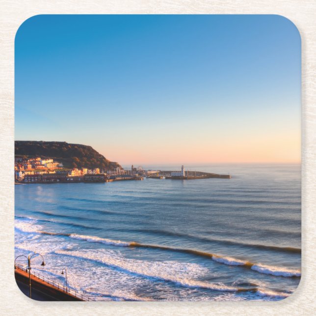 Scarborough Coastline Rechteckiger Pappuntersetzer (Vorderseite)