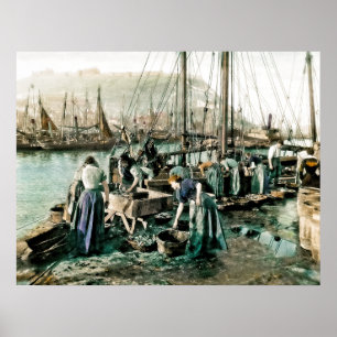 Scarborough: Die Heringsflotte Poster