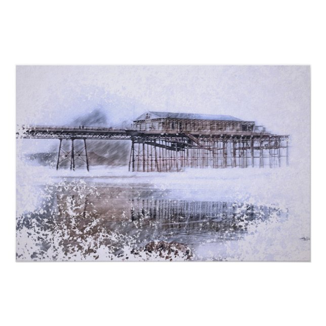 Scarborough: Die North Bay Pier Poster (Vorderseite)