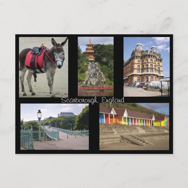 Scarborough England Postkarte (Vorderseite)