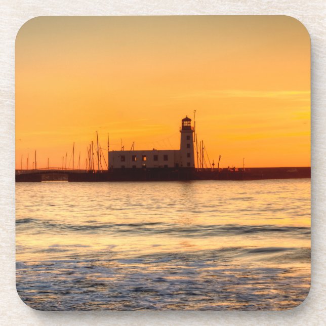 Scarborough Lighthouse Getränkeuntersetzer (Vorderseite)