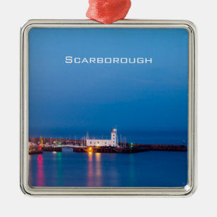 Scarborough Lighthouse Silbernes Ornament