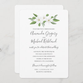 Scarborough Sage Monogram Wedding Suite Einladung