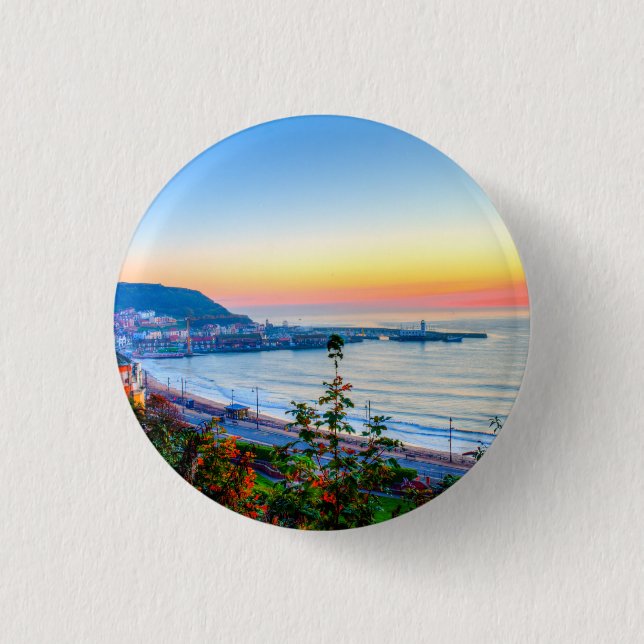 Scarborough Sunrise Button (Vorderseite)