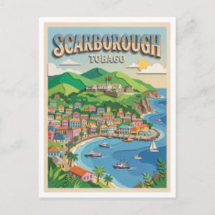 Scarborough Trinidad und Tobago Postkarte