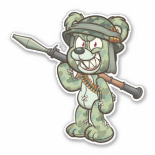 Scare Bear - Bazooka Aufkleber
