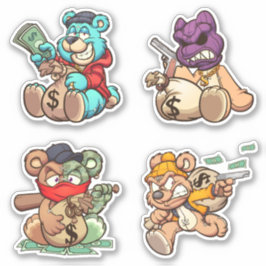 Scare Bear - Diebe Aufkleber