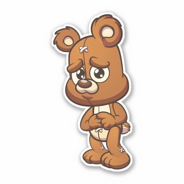 Scare Bear - Scaredy Aufkleber (Vorderseite)