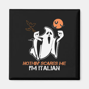 Scare Me I'm Italian Ghost Halloween Costume Magnet
