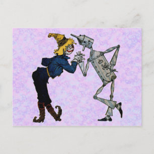 Scarecrow and Tin Man Postkarte