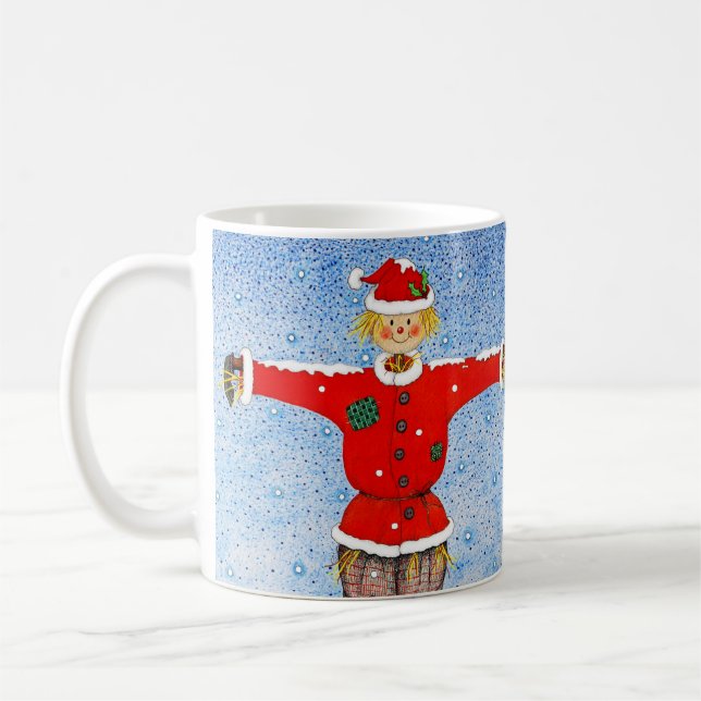 Scarecrow Christmas Tasse (Links)