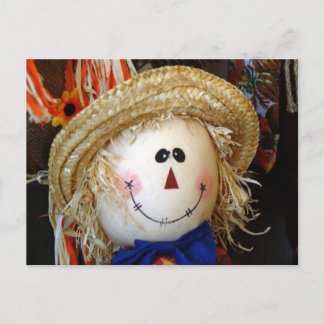 Scarecrow Face Postkarte