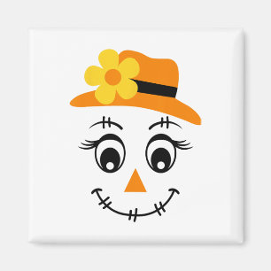 Scarecrow-Gesicht Niedlich Halloween Jungs Mädchen Magnet