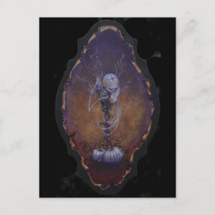 Scarecrow Guardian of the White Pumpkins Postkarte