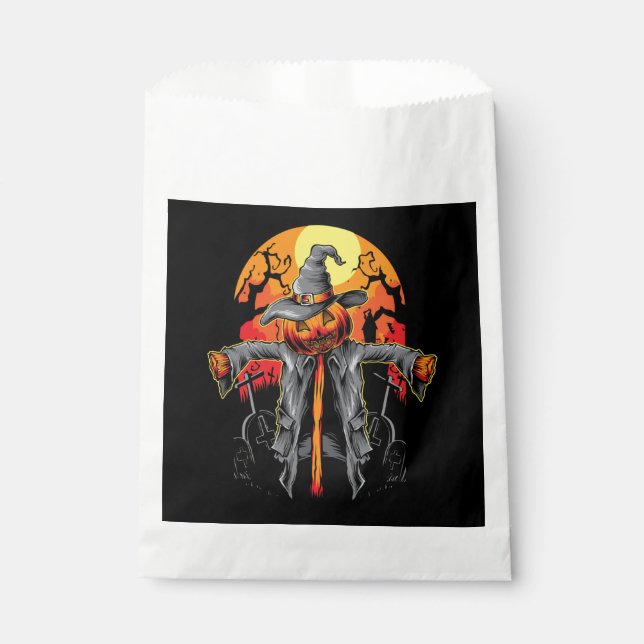 Scarecrow Halloween Pumpkin Fvor Bag Geschenktütchen (Vorderseite)