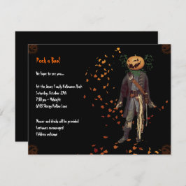 Scarecrow Jack Halloween-Party Einladung