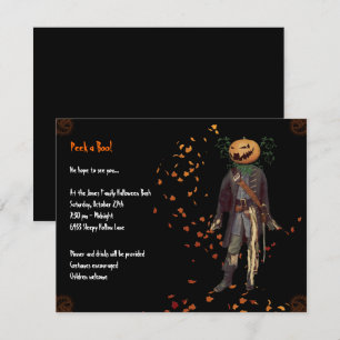 Scarecrow Jack Halloween-Party Einladung