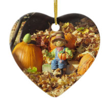 Scarecrow King auf Seinem Pumpkin Throne