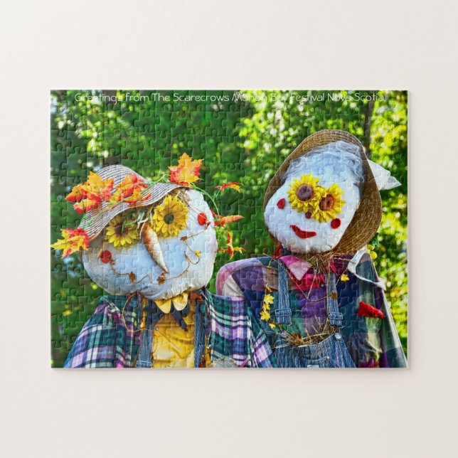Scarecrow Mahon Bay Festival Nova Scotia. Jigsaw Puzzle (Horizontal)