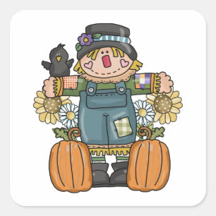 Scarecrow Quadratischer Aufkleber