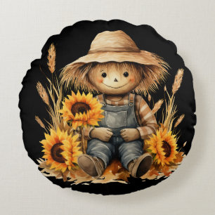 Scarecrow Rundes Kissen
