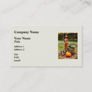 Scarecrow und Pumpkin Visitenkarte