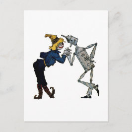 Scarecrow und Tinman Postkarte