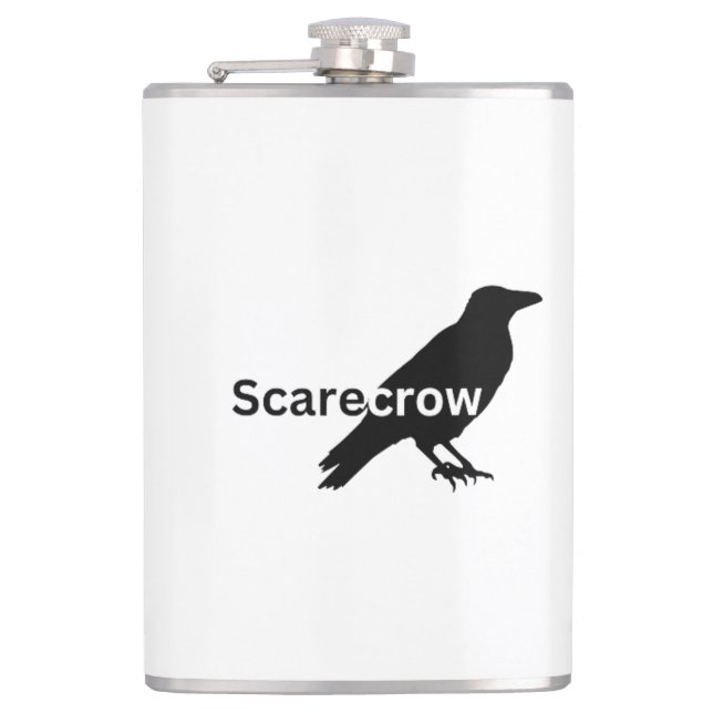 Scarecrow Vinyl Wrapped Flask Flachmann (Vorderseite)
