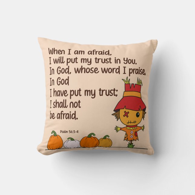 Scarecrow, wenn ich Angst habe Kissen (Vorderseite)