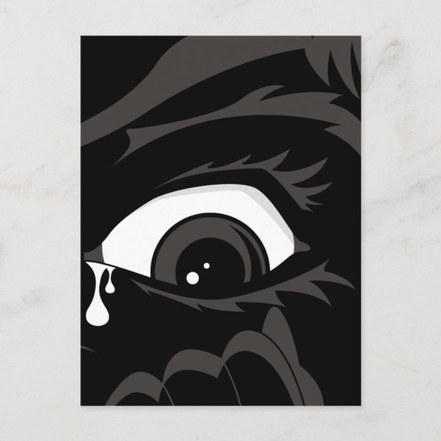 Scared Boy Postcard Postkarte (Vorderseite)