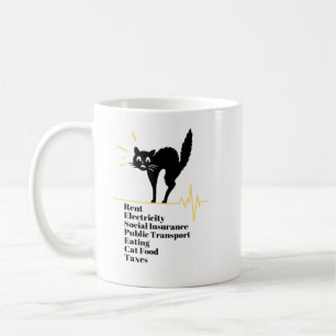 Scared Cat Bills Überraschung Cat Funny Cat Gesich Kaffeetasse