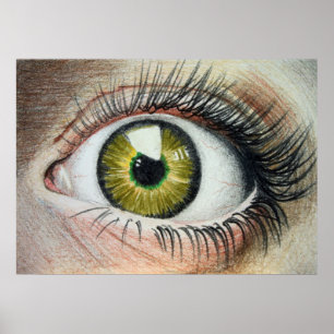 Scaredy Augen-Plakat Poster