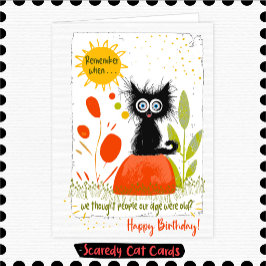 Scaredy Cat "Erinnern Sie sich" Geburtstag Karte