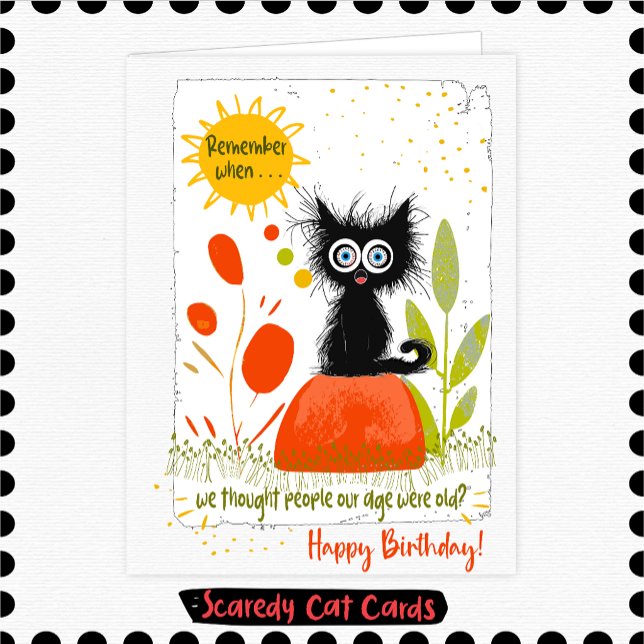Scaredy Cat "Erinnern Sie sich" Geburtstag Karte (Von Creator hochgeladen)