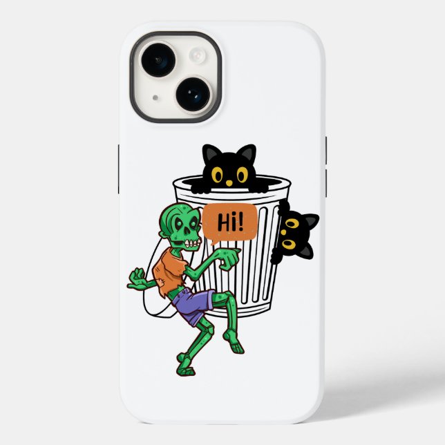 Scaredy Cat Halloween Case-Mate iPhone Hülle (Rückseite)